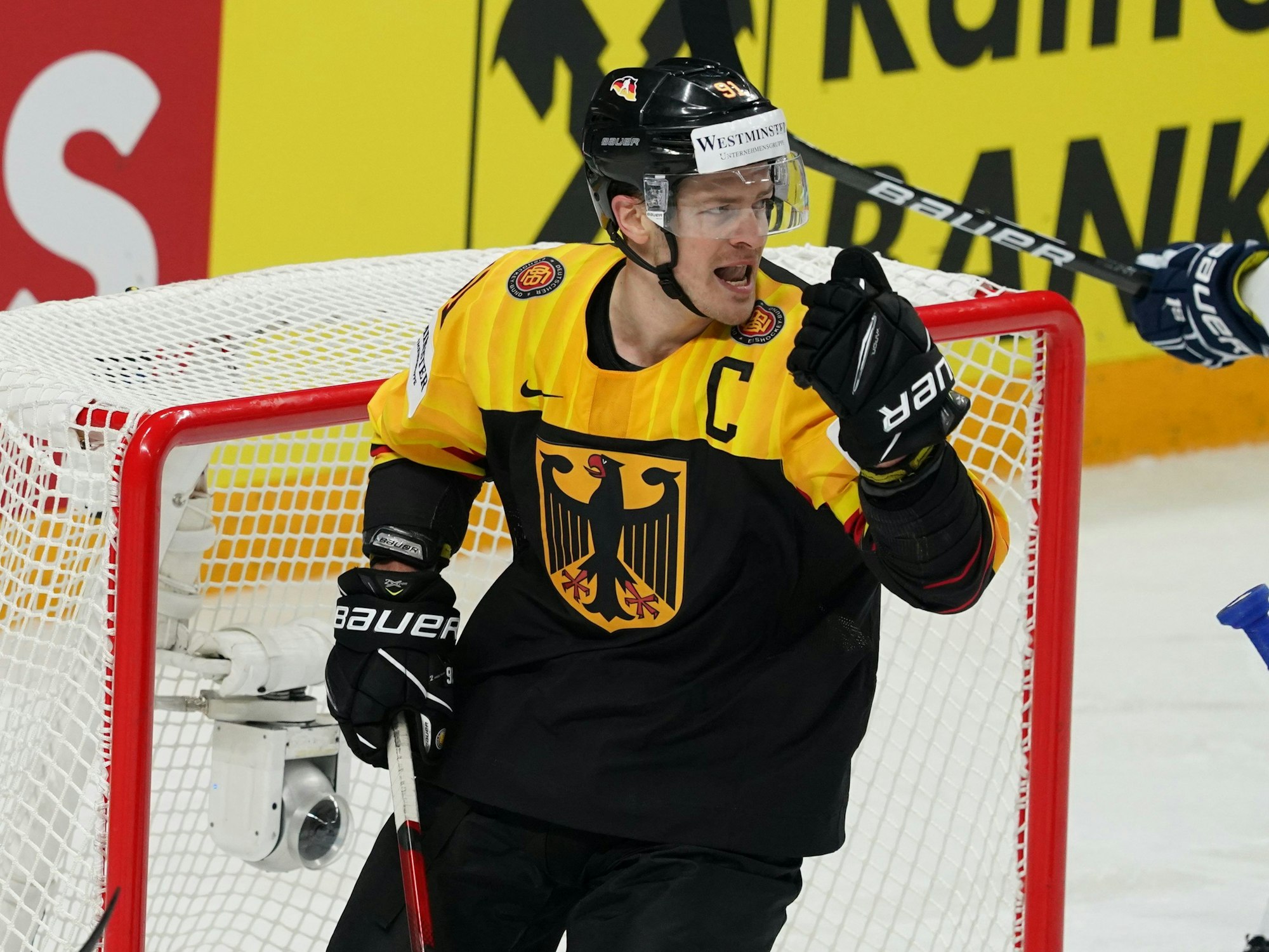 Deutschlands Moritz Müller in Aktion.