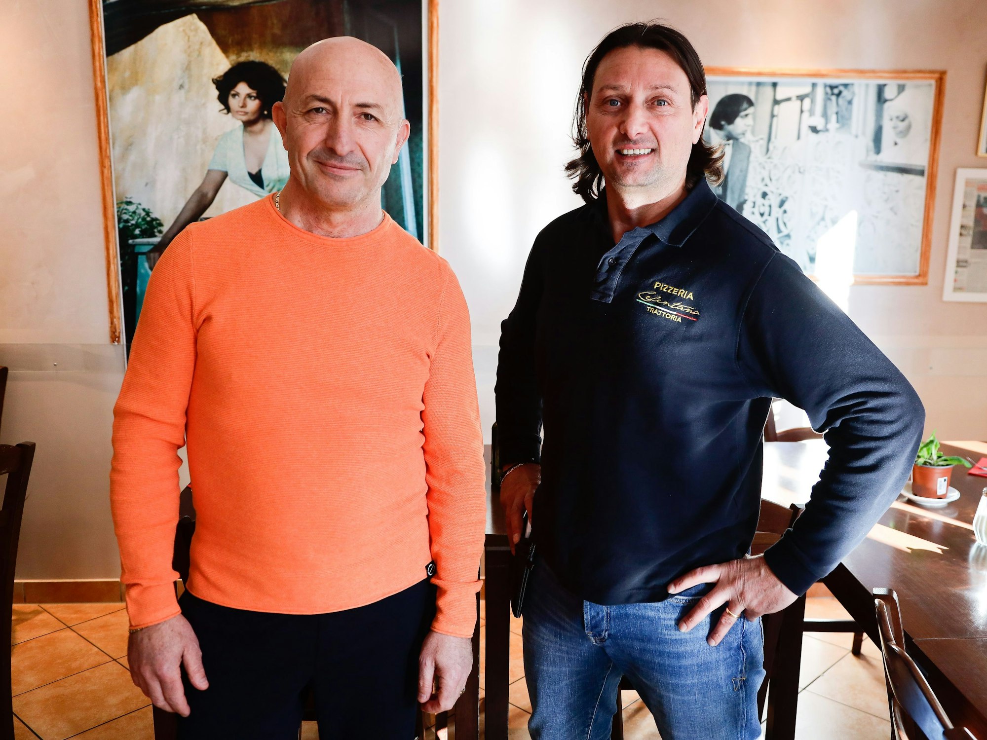 Die Inhaber der Trattoria Celentano v.l: Rosario Ietro (52) und Salvatore Santa Maria (50).