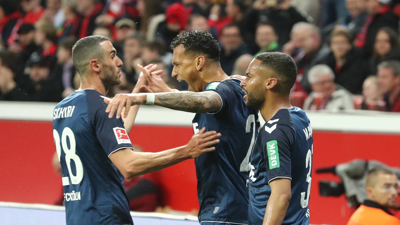 Davie Selke bejubelt am Freitag (5. Mai 2023) sein 1:0 gegen Bayer Leverkusen.