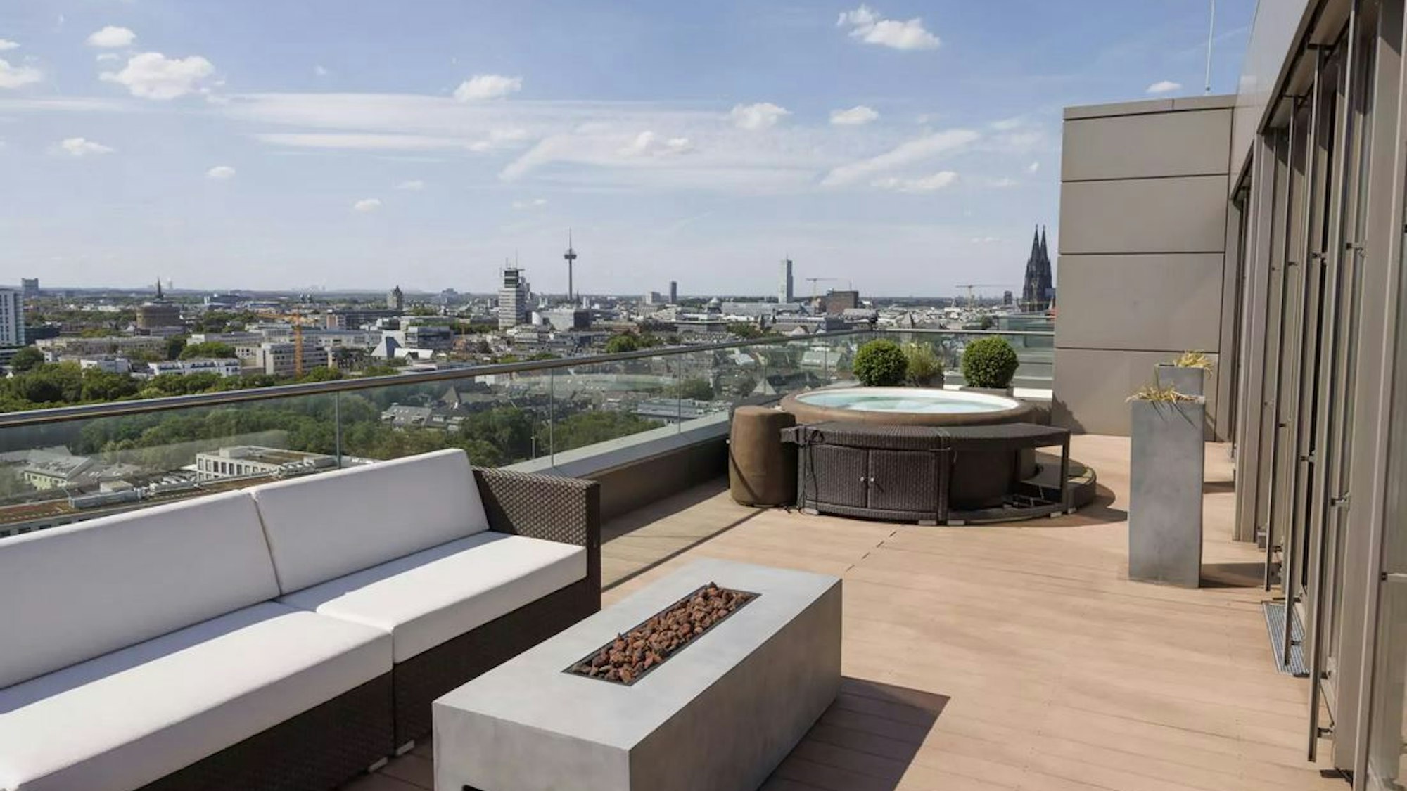 Das Penthouse im Kranhaus in Köln.