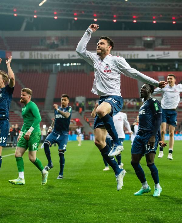 Der 1. FC Köln feierte am Freitagabend (5. Mai 2023) einen 2:1-Sieg bei Bayer Leverkusen.
