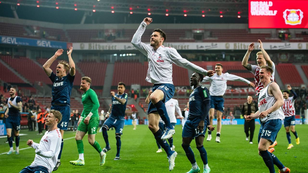 Der 1. FC Köln feierte am Freitagabend (5. Mai 2023) einen 2:1-Sieg bei Bayer Leverkusen.