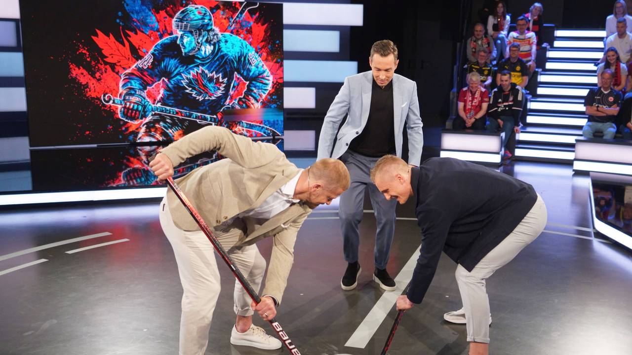 Eishockey beim ZDF-Sportstudio mit Moritz Müller und Nico Sturm.
