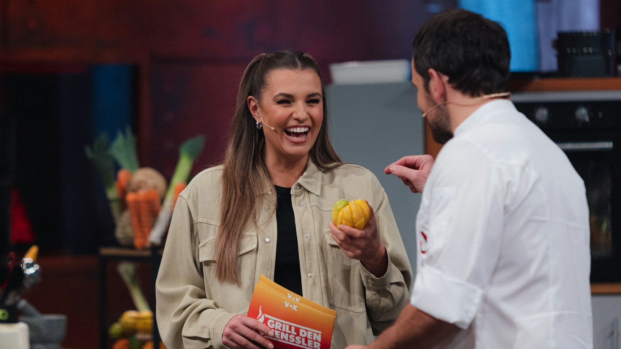 Laura Wontorra und Steffen Henssler, hier gemeinsam bei „Grill den Henssler“.