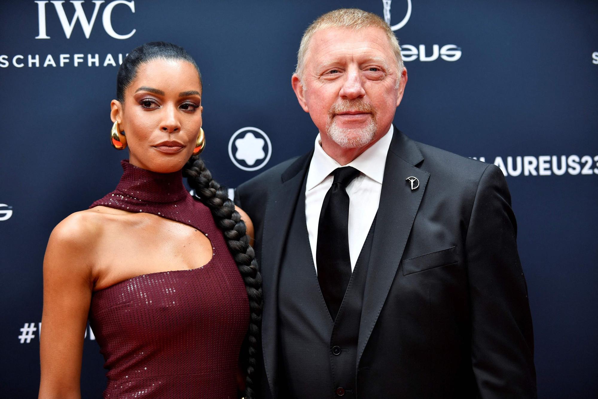 Boris Becker und seine Lebensgefährtin Lilian bei den Laureus World Sports Awards in Paris.