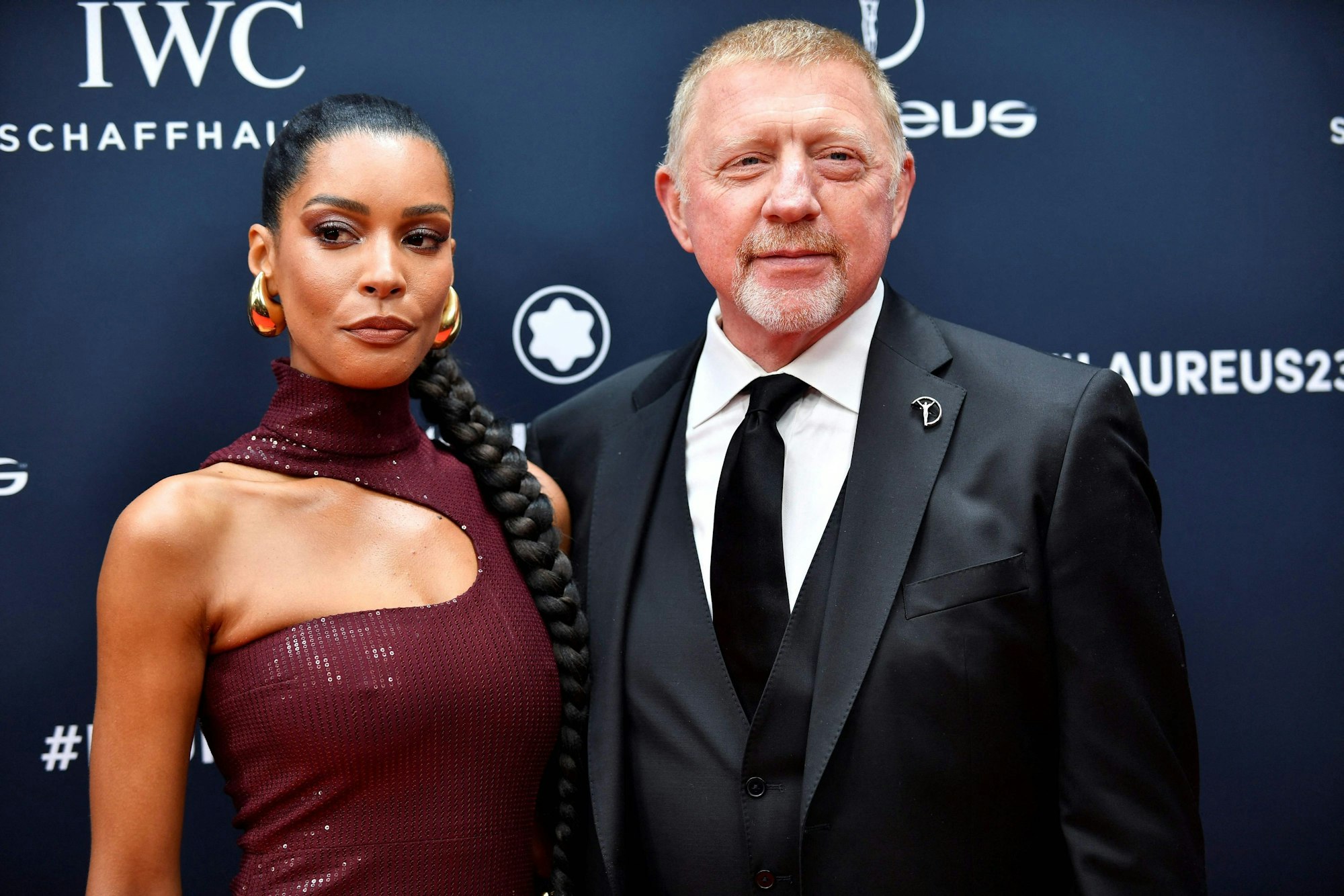Boris Becker und seine Lebensgefährtin Lilian bei den Laureus World Sports Awards in Paris.
