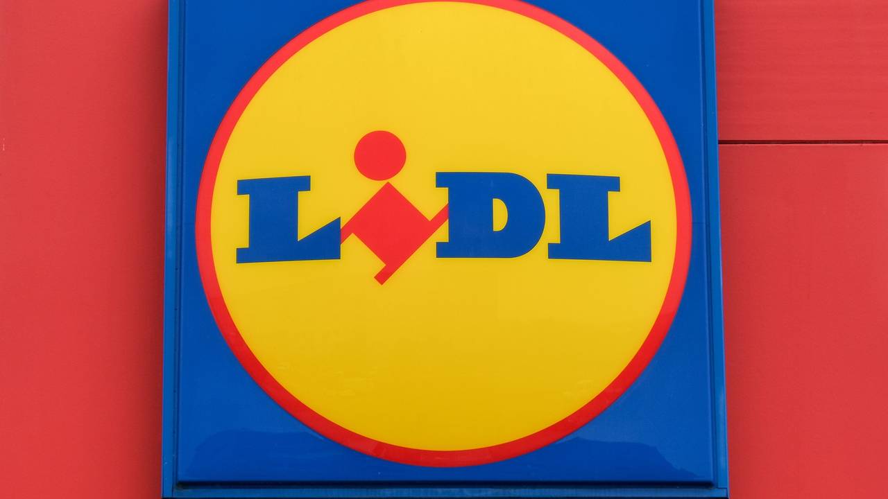Das Logo einer Lidl-Filiale.
