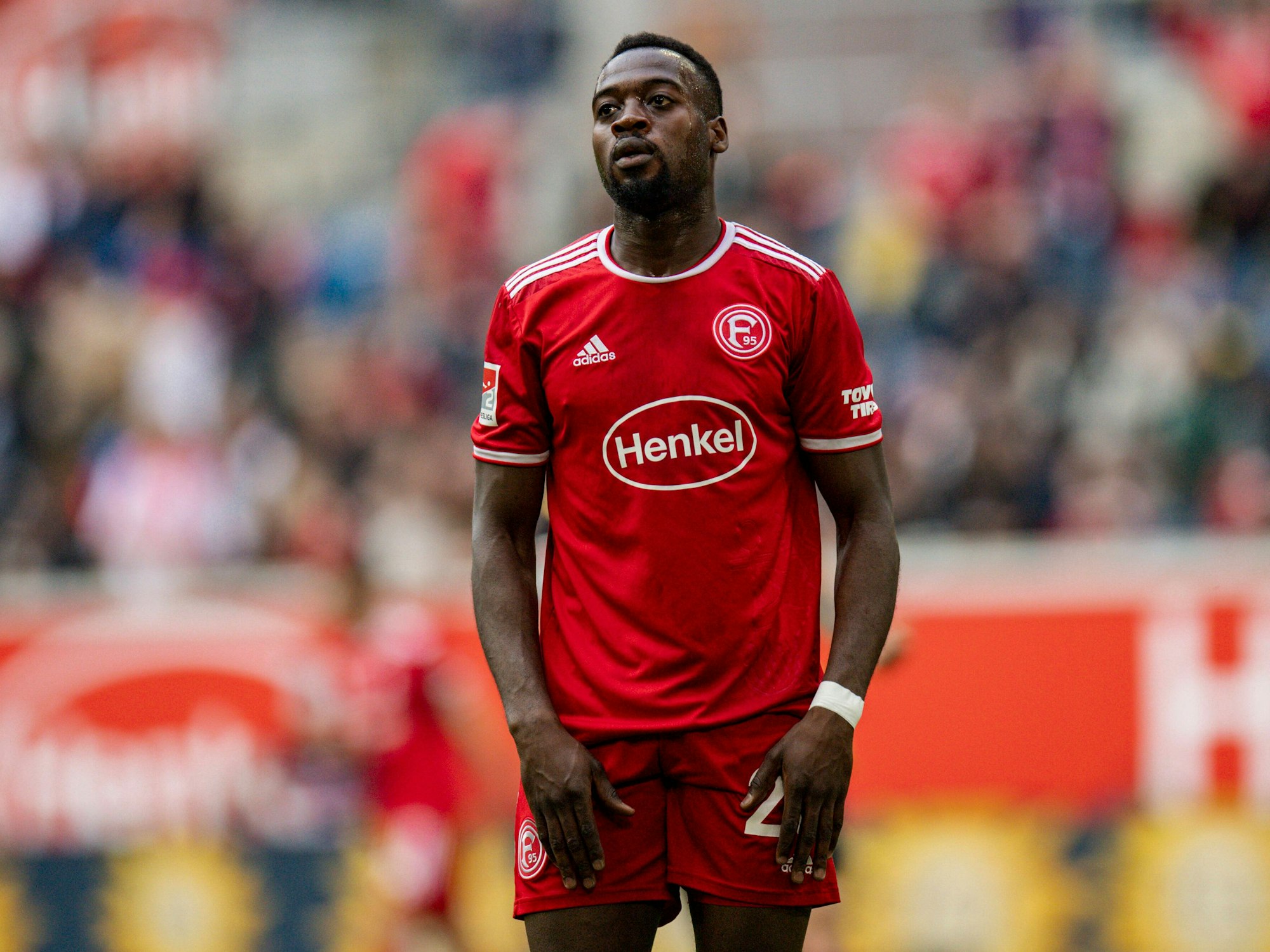 Der Ex-Düsseldorf-Profi Khaled Narey am 31. Spieltag der 2. Bundesliga (22. April 2022) gegen Dynamo Dresden.