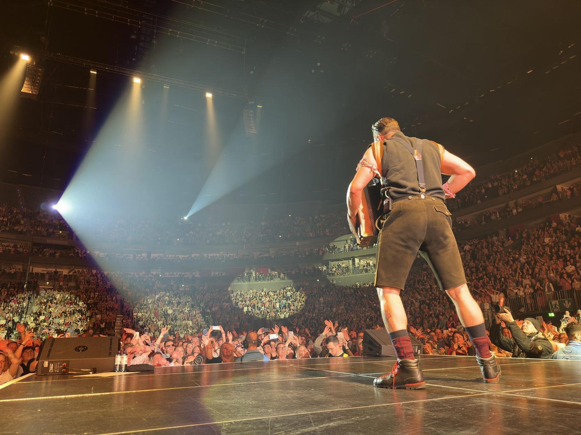 Andreas Gabalier bei seinem Auftritt in Köln.