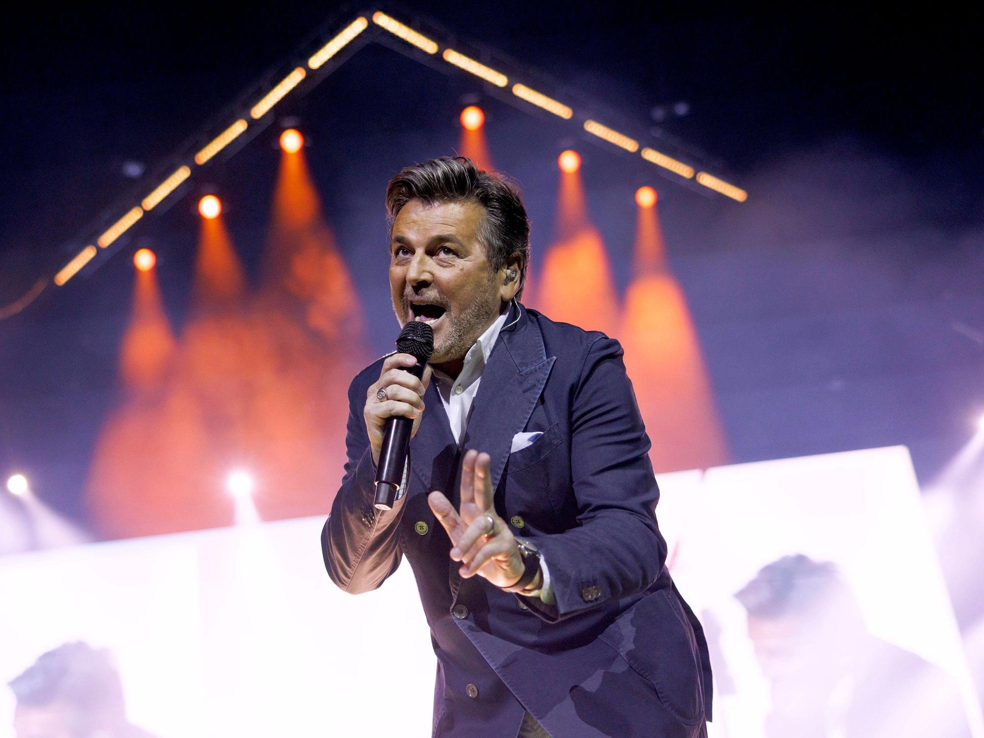 Sänger Thomas Anders bei dem Konzert „Die Schlagernacht des Jahres“.