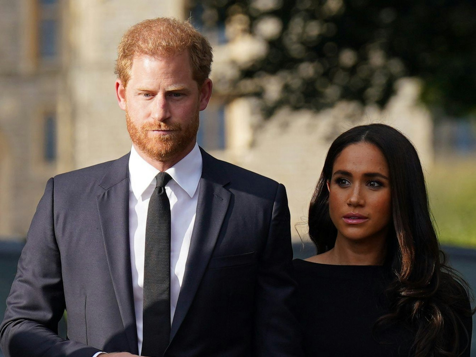 Prinz Harry, Herzog von Sussex, und seine Frau Meghan, Herzogin von Sussex (hier im September auf Schloss Windsor).
