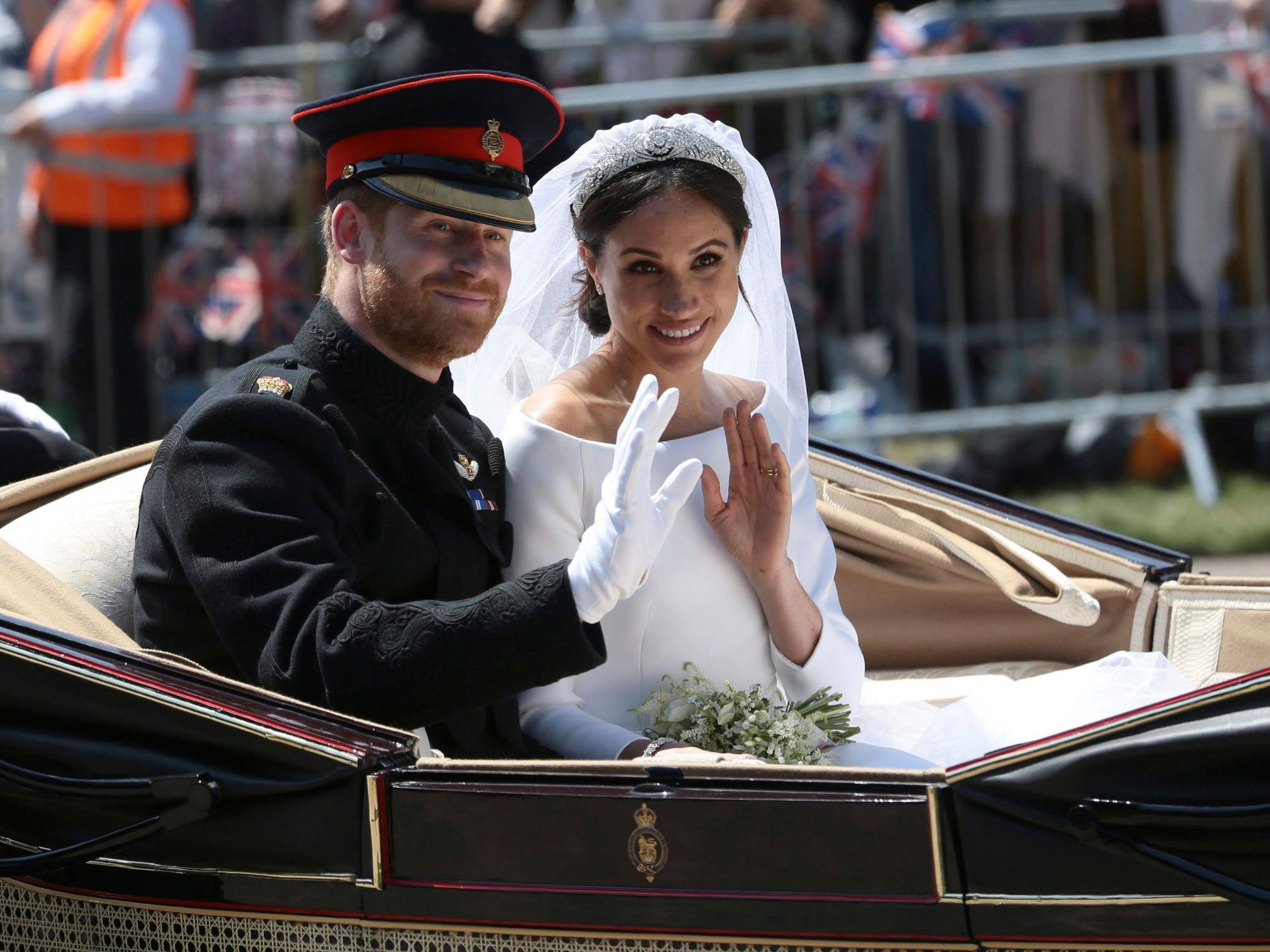 Traumhochzeit im Jahr 2018, am 19. Mai: Prinz Harry und seine Braut Meghan. Beide feiern in diesem Jahr den siebten Hochzeitstag.