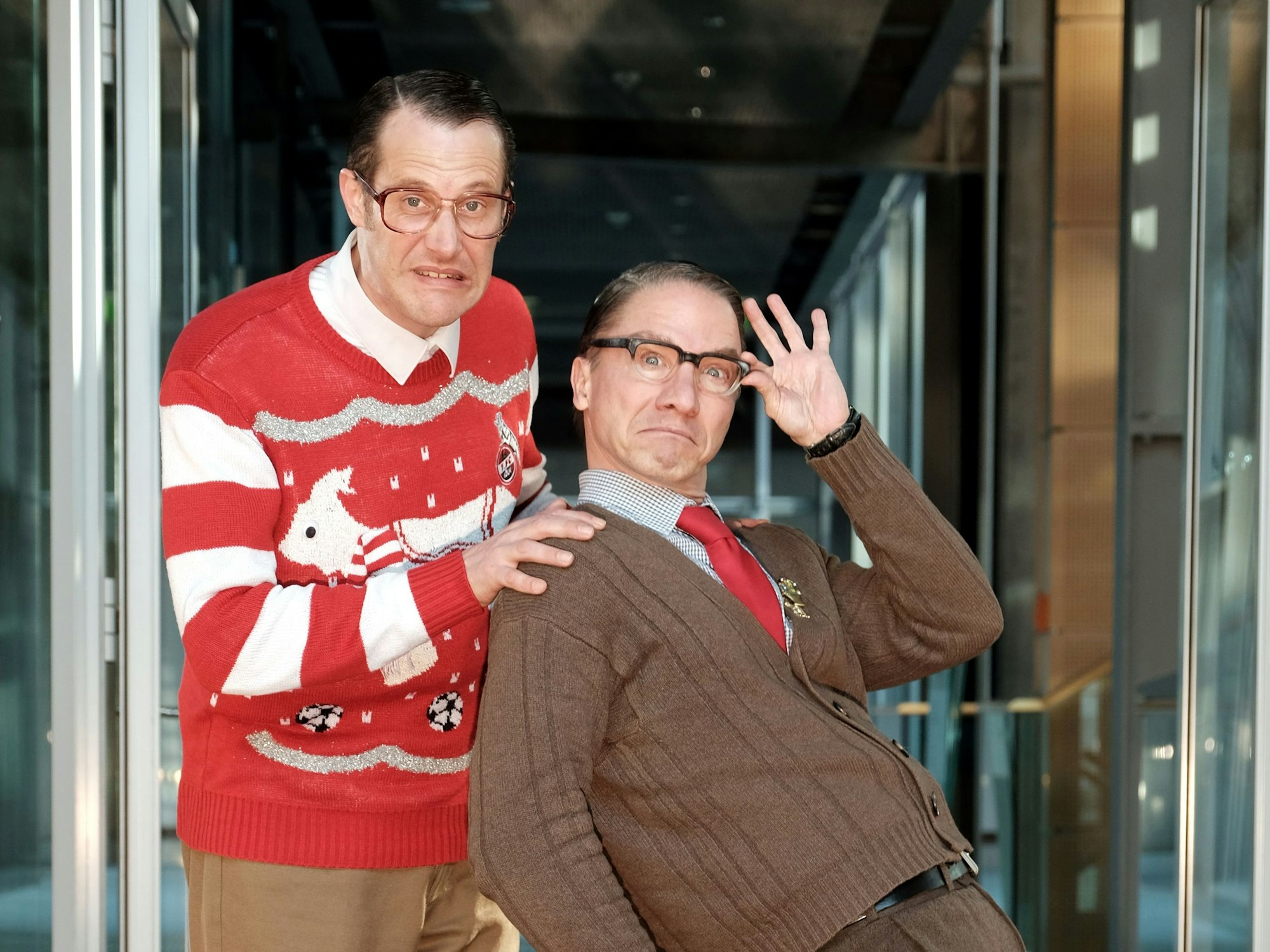 Das Karnevals-Duo Willi (Dirk Zimmer) und Ernst (Markus Kirschbaum).