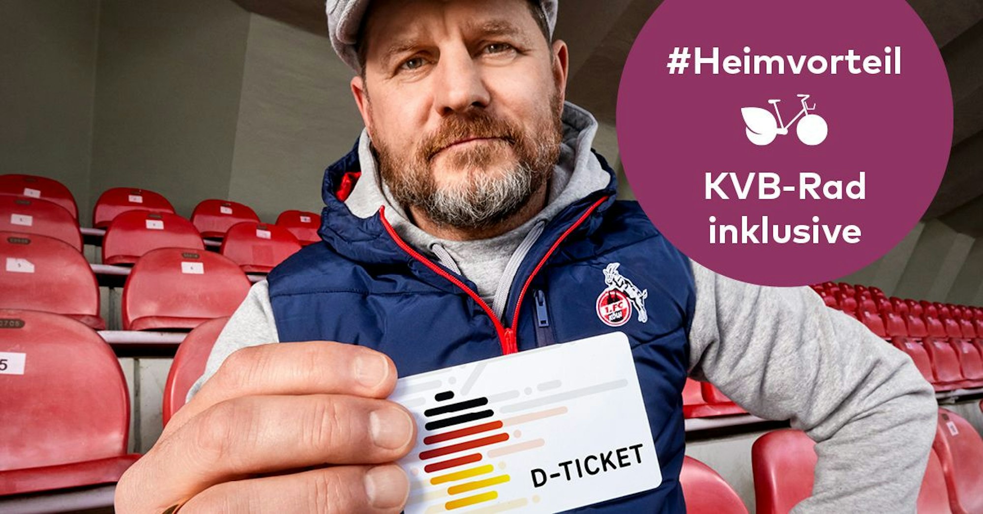 #Heimvorteil sichern mit dem KVB-Deutschlandticket auf der Chipkarte