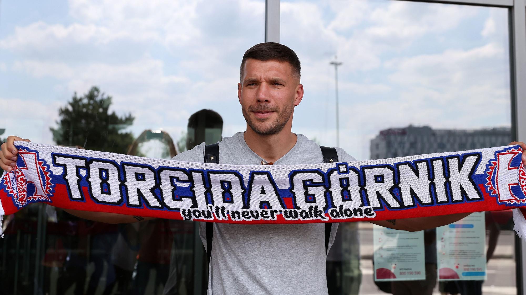 Lukas Podolski, ehemaliger deutscher Fußball-Nationalspieler, spielt beim polnischen Erstligisten Gornik Zabrze.
