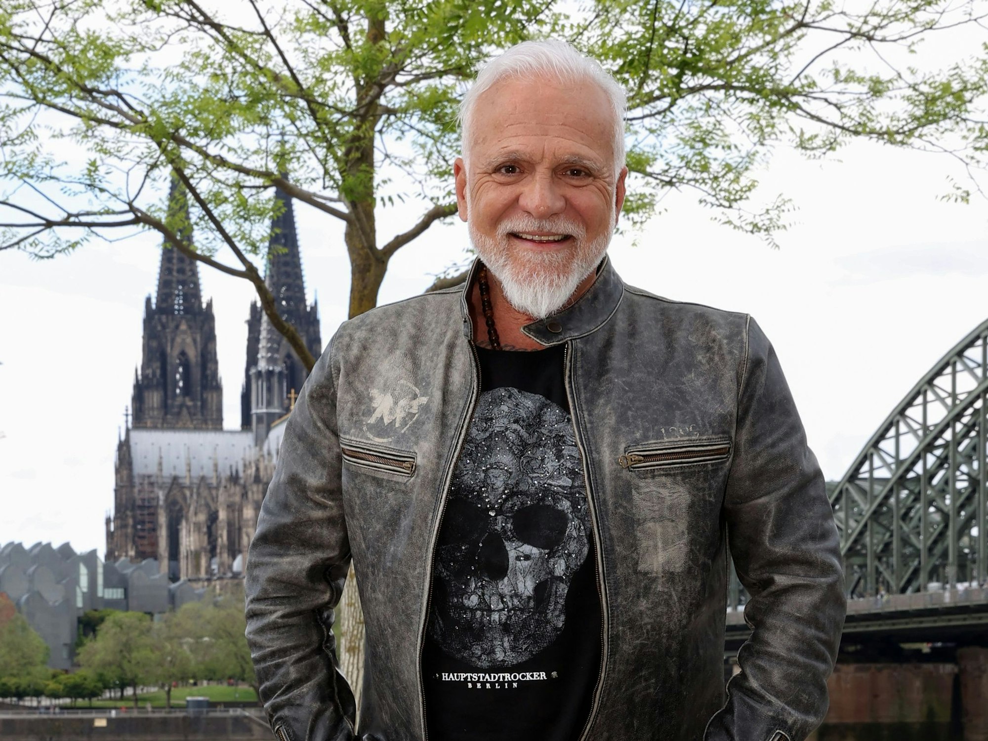 Nino de Angelo am 12. Mai 2023 am Kölner Rheinufer.