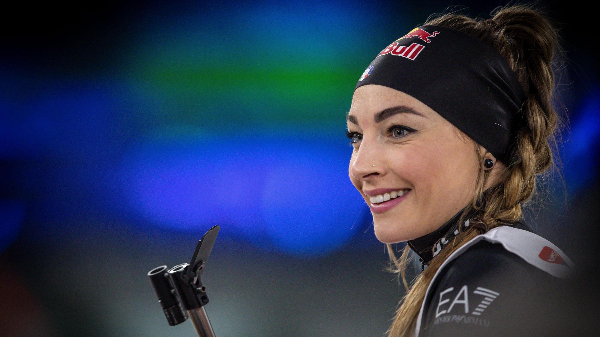 Dorothea Wierer bei der Biathlon World Team Challenge auf Schalke.