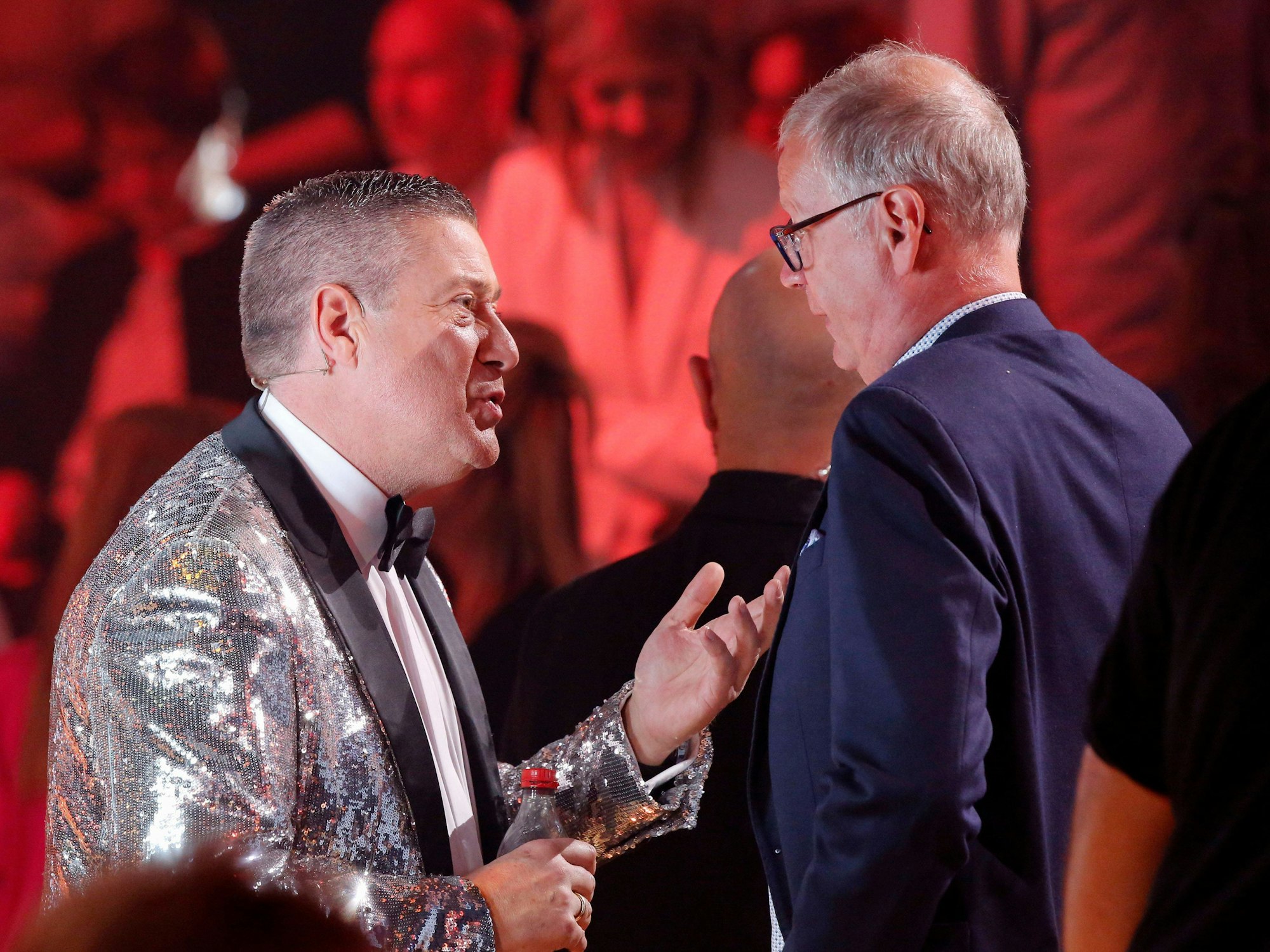 Joachim Llambi und Günther Jauch unterhalten sich