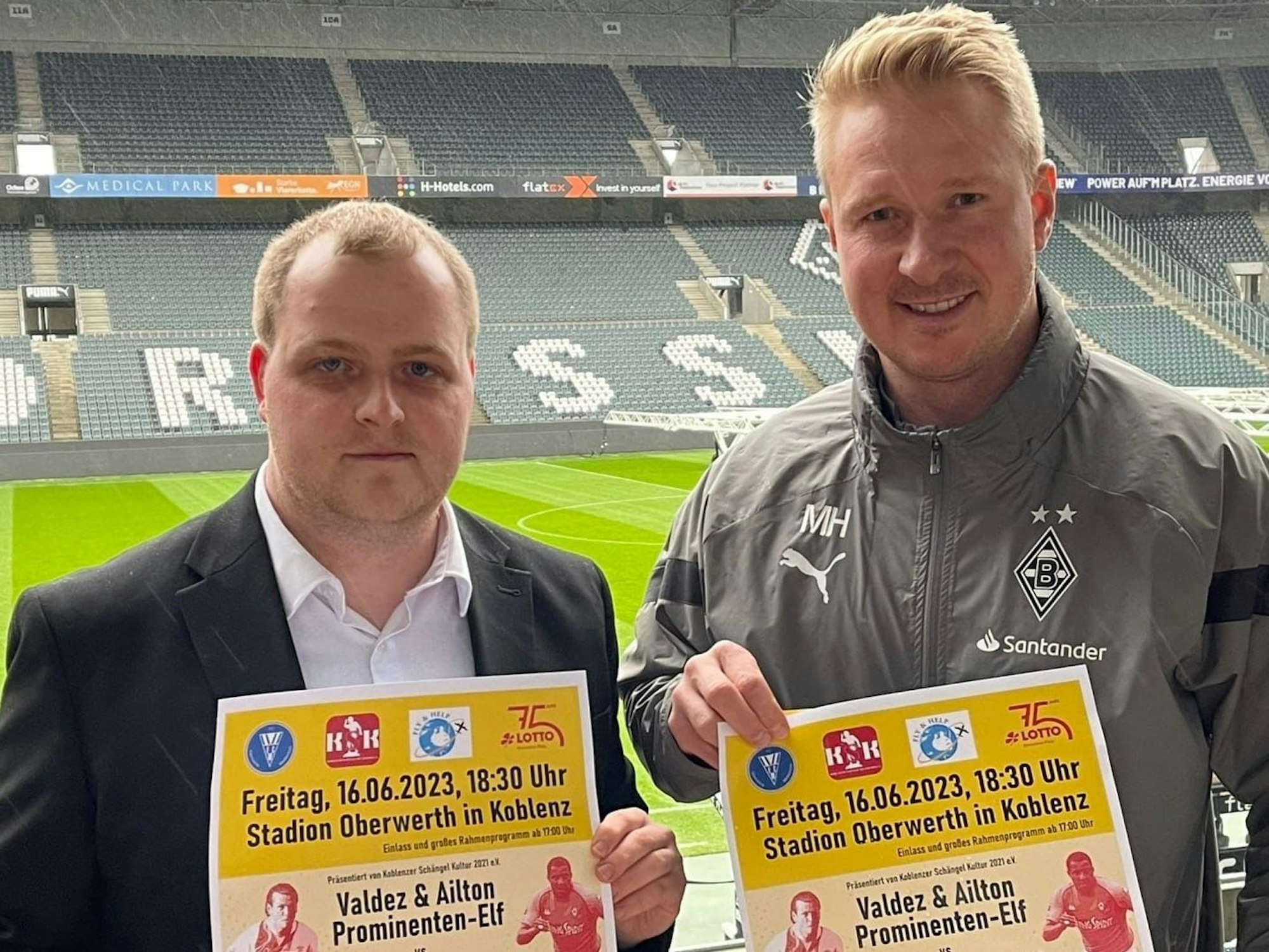 Daniel Zimmer und Mike Hanke.