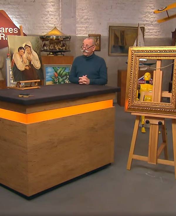 Kunsthistoriker Colmar Schulte-Goltz, hier gemeinsam mit Horst Lichter und Charlotte Nielsen bei „Bares für Rares“.