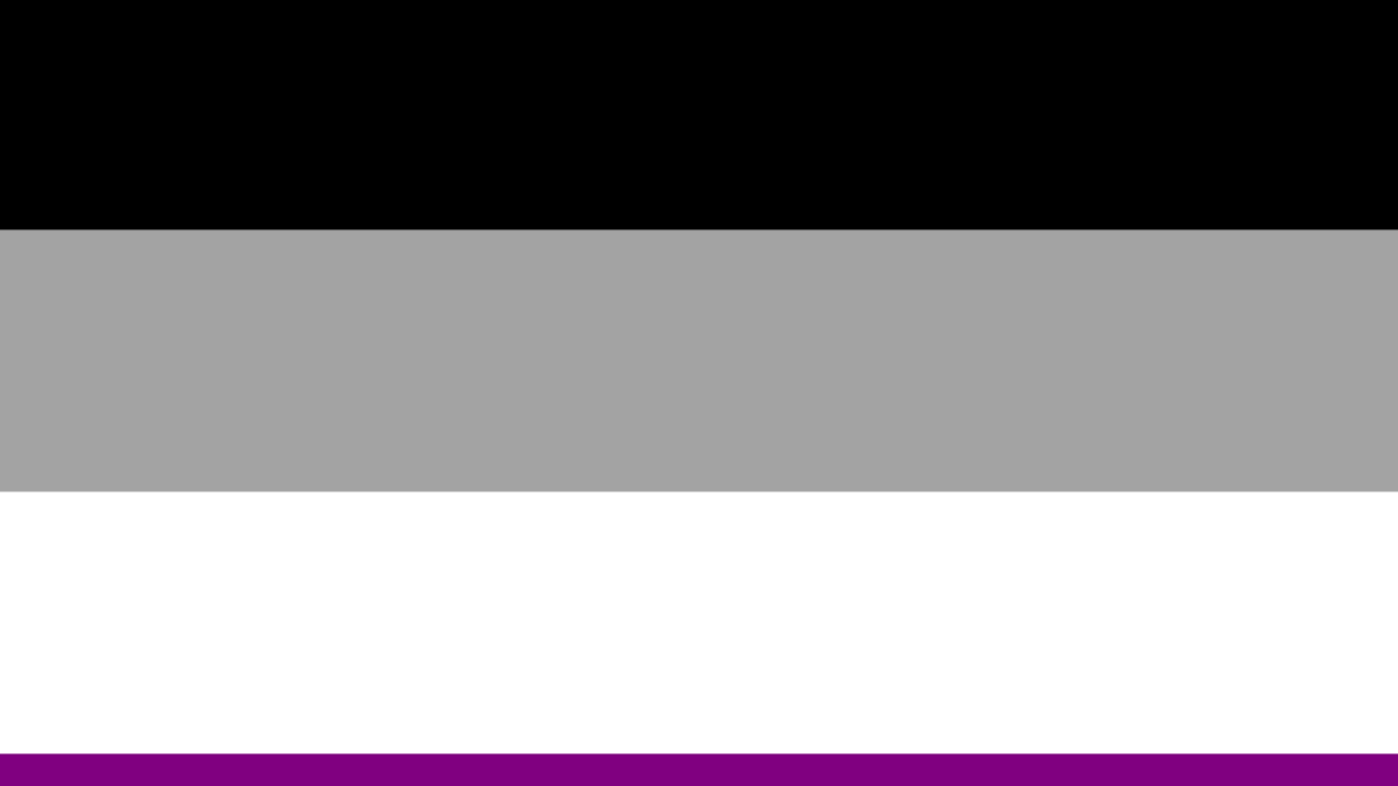 Farben, die für Asexualität stehen.