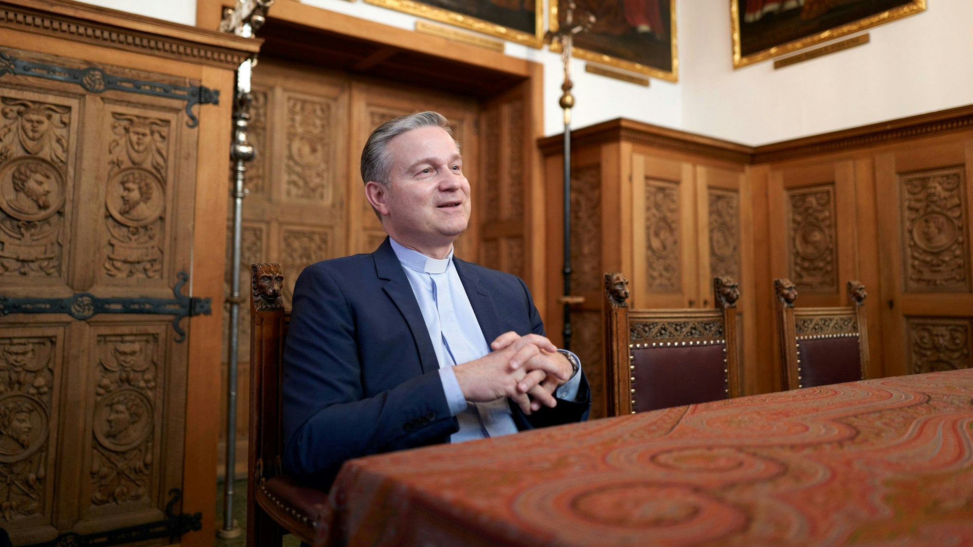 Treffen mit dem Geistlichen Monsignore Markus Hofmann zum Thema 'Beichte'