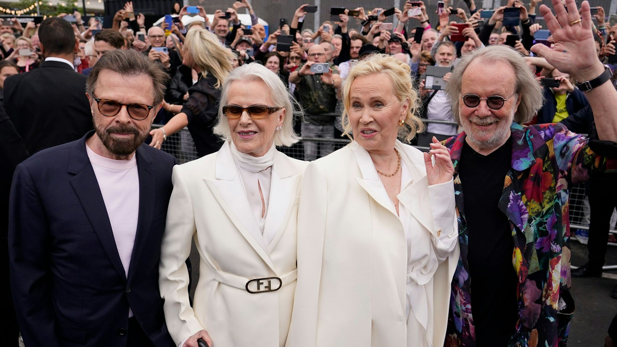 Björn Ulvaeus, Anni-Frid Lyngstad, Agnetha Fältskog und Benny Andersson von ABBA.