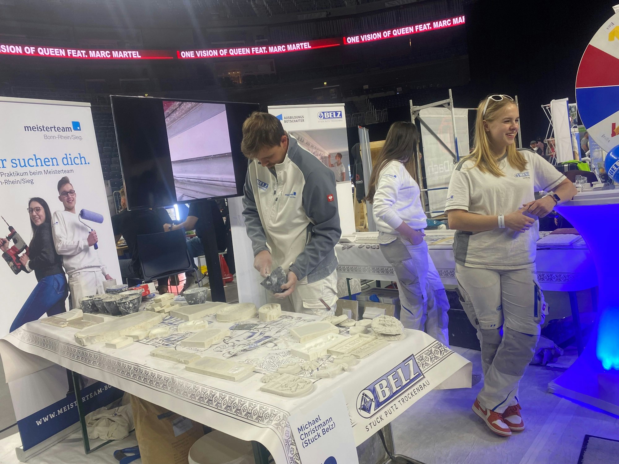 Der Stand des Handwerker-Betriebes Stuck Belz