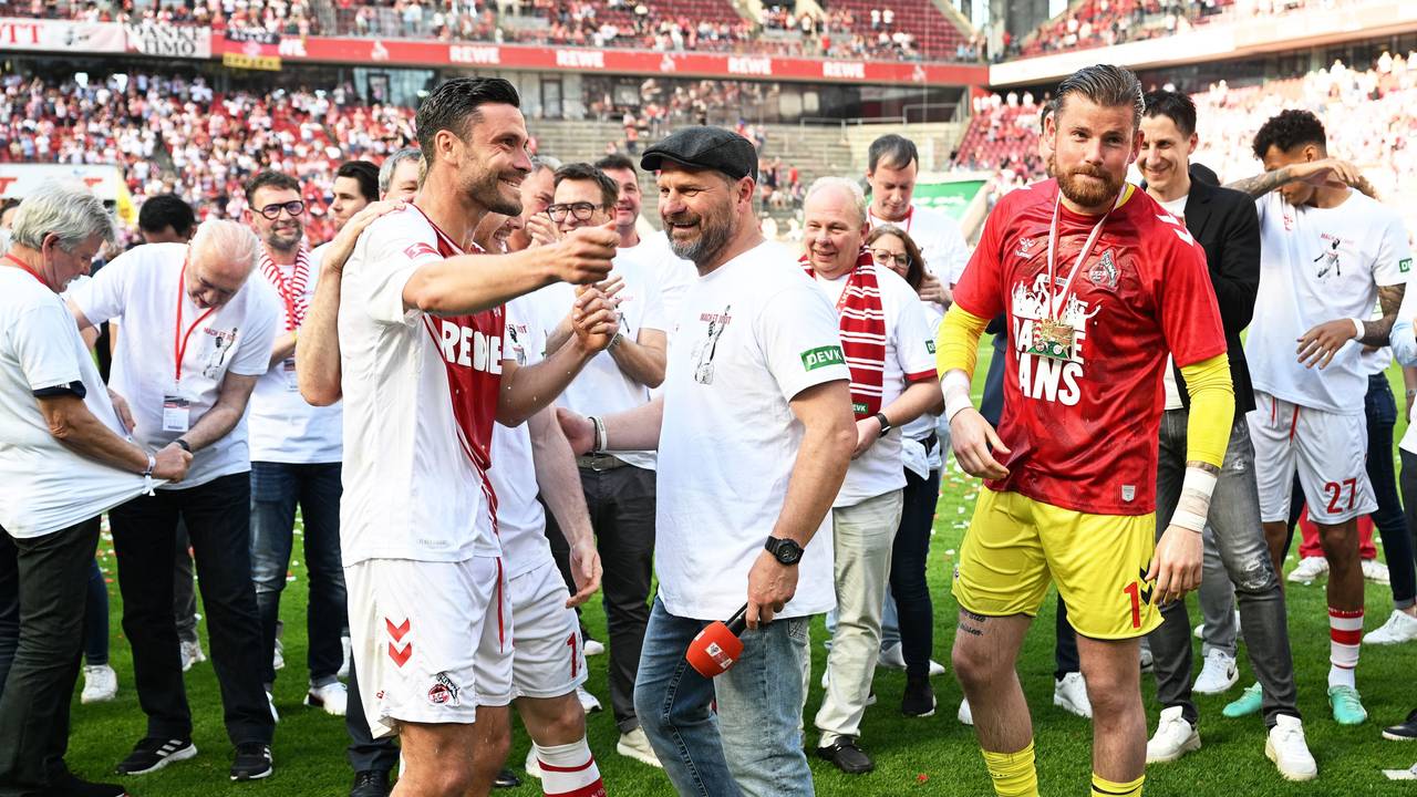 Steffen Baumgart verabschiedet Jonas Hector und Timo Horn.