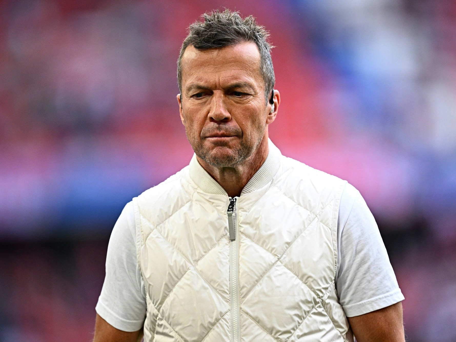 Lothar Matthäus, Ex-Fußballprofi und TV-Experte, kommt ins Stadion.