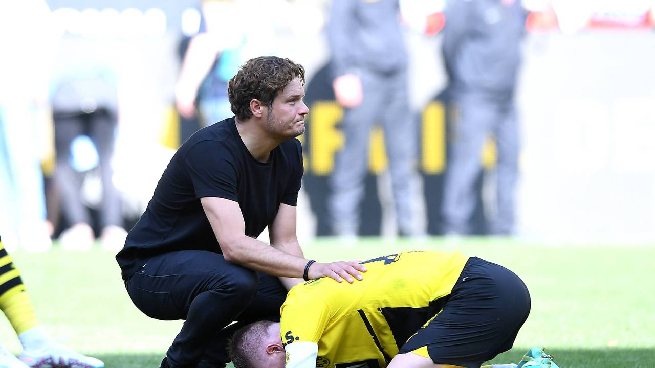 Edin Terzic und der enttäuschte Marco Reus.