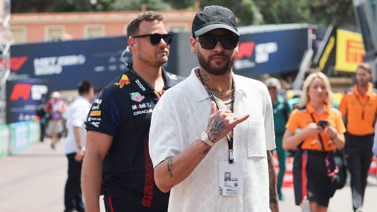 PSG-Megastar Neymar am Sonntag (28. Mai 2023) bei der Formel 1 in Monaco.
