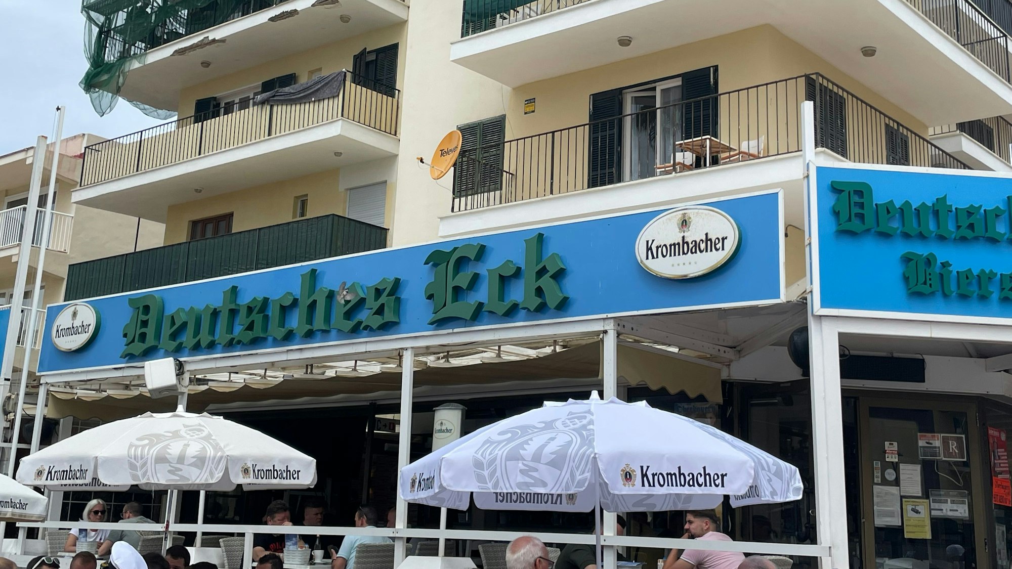 Das „Deutsche Eck“ auf der Bierstraße in Mallorca.