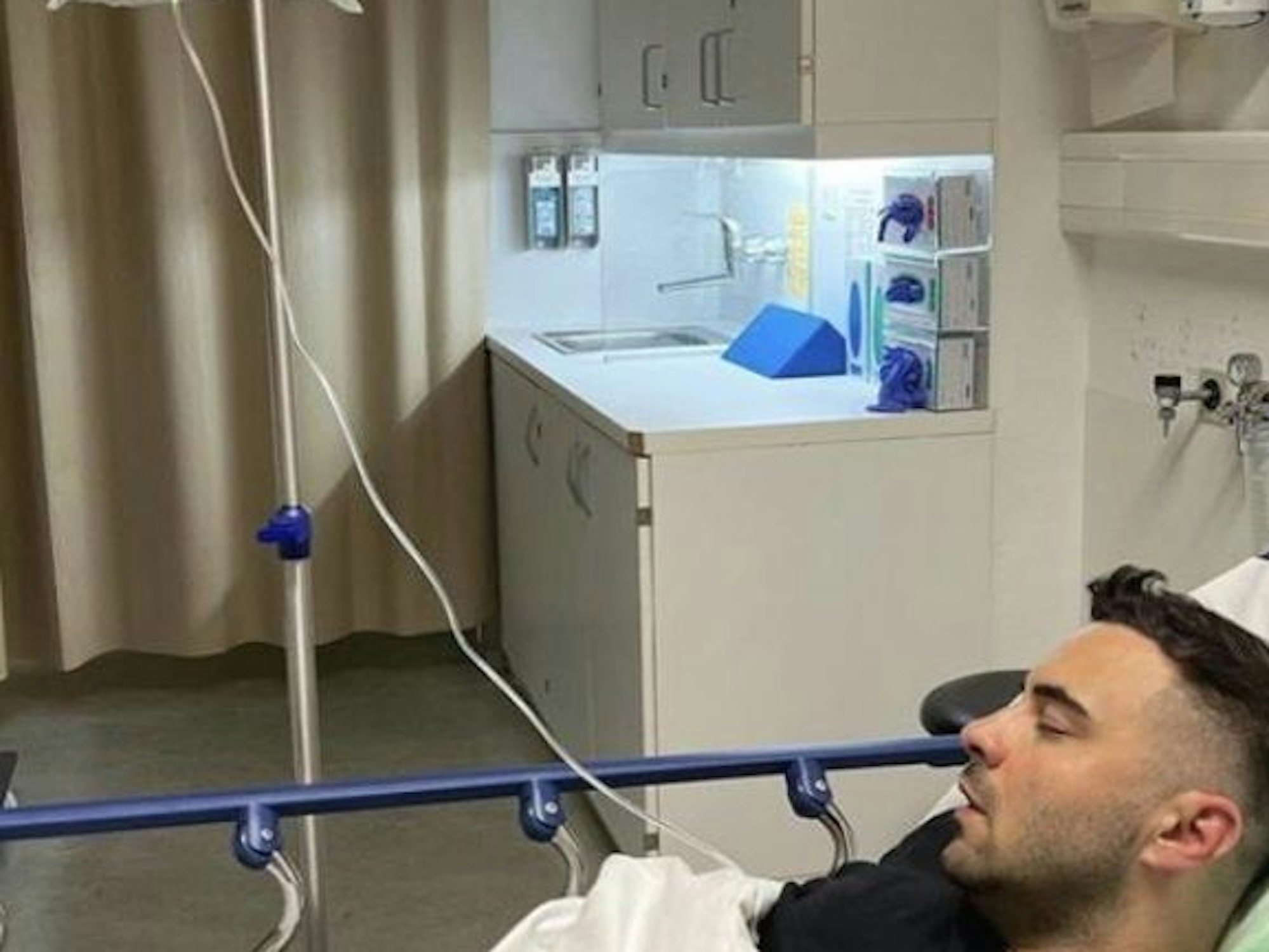 Lars Steinhöfel schläft.