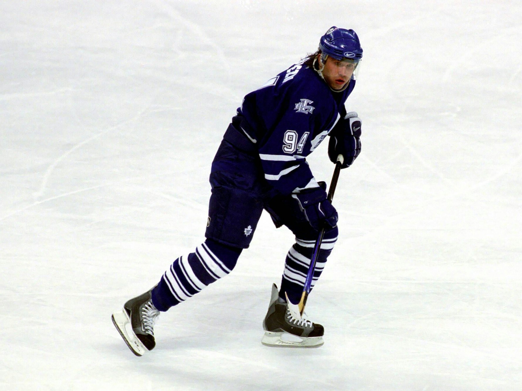 Sergej Berezin (Maple Leafs) läuft über die Eisfläche.