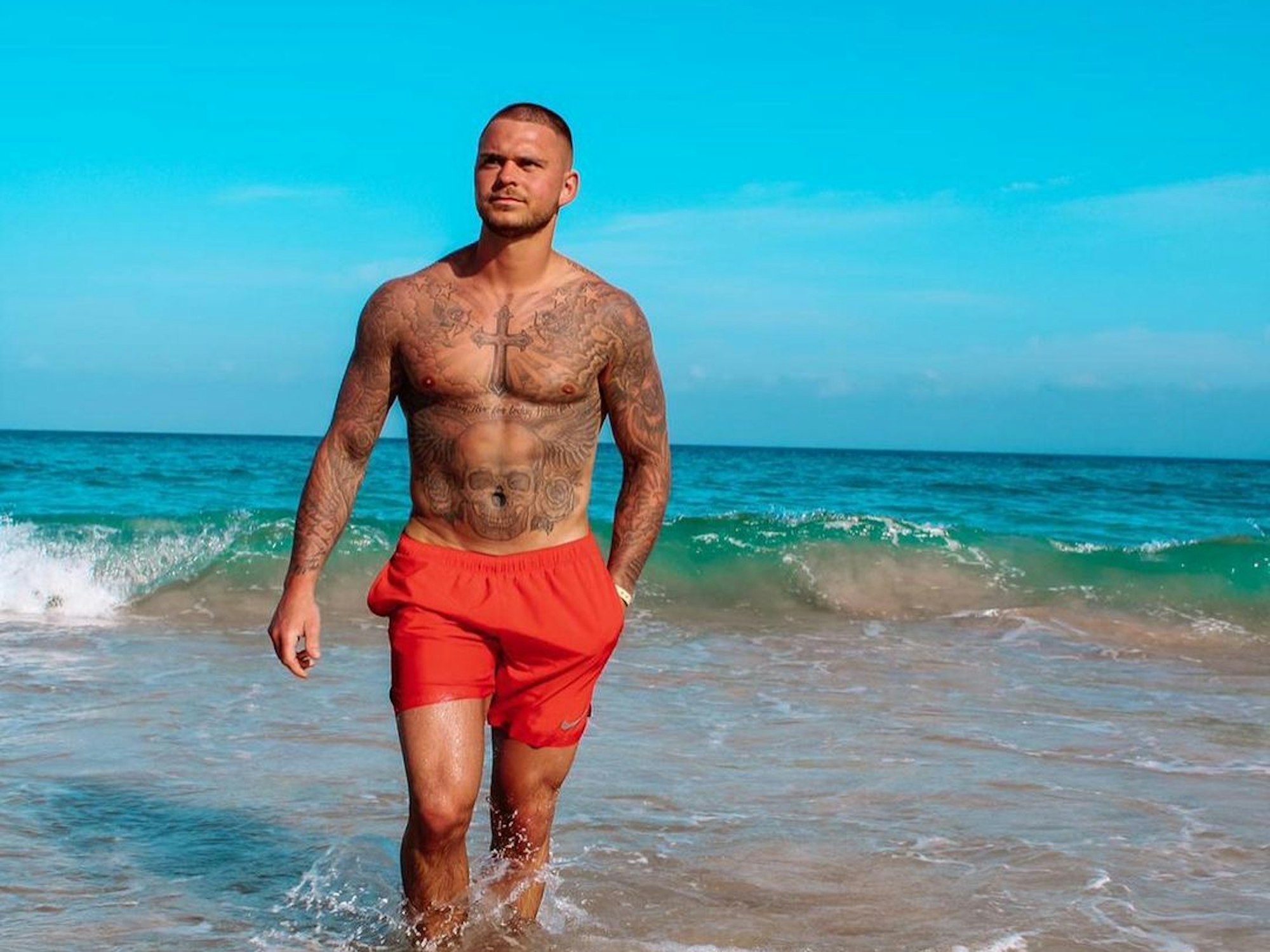 Nico Legat (hier auf einem Instagram-Foto von Mai 2022), Sohn von Thorsten Legat, ist Kandidat der RTL-Show „Temptation Island - Versuchung im Paradies“.