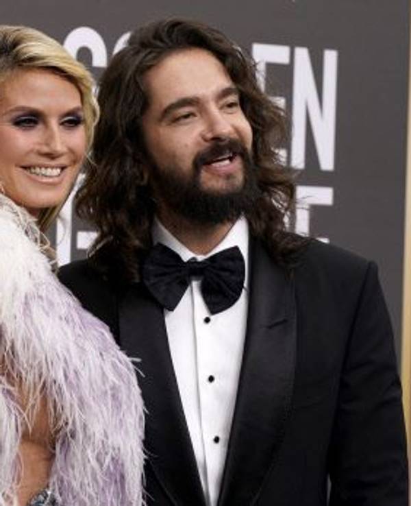 ARCHIV - 10.01.2023, USA, Beverly Hills: Heidi Klum (l) und Tom Kaulitz kommen zur Verleihung der 80. Golden Globe Awards im Beverly Hilton Hotel. Heidi Klum mit ihrem Mann Tom Kaulitz.