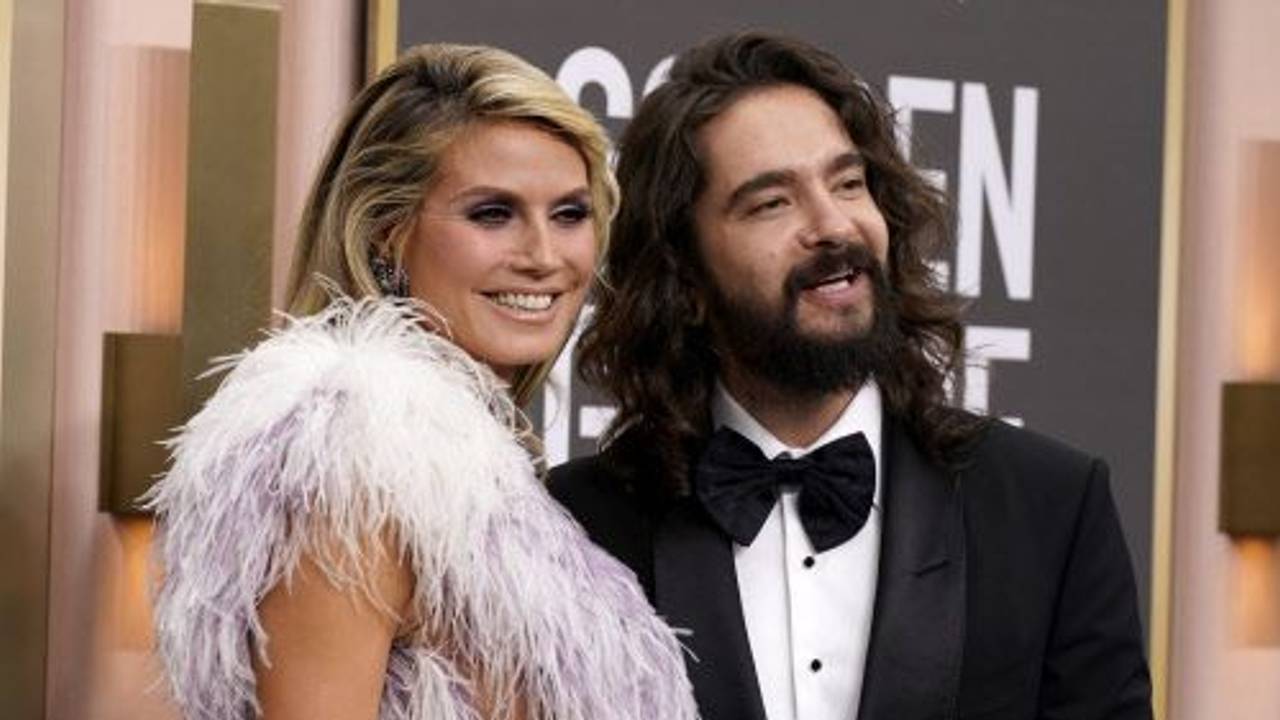ARCHIV - 10.01.2023, USA, Beverly Hills: Heidi Klum (l) und Tom Kaulitz kommen zur Verleihung der 80. Golden Globe Awards im Beverly Hilton Hotel. Heidi Klum mit ihrem Mann Tom Kaulitz.