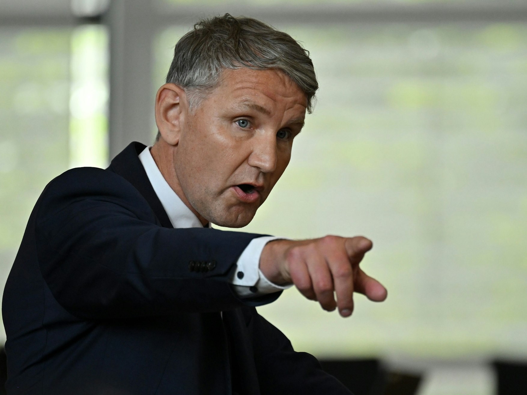 Björn Höcke (AfD), Fraktionsvorsitzender, spricht im Plenarsaal des Landtags Thüringen.