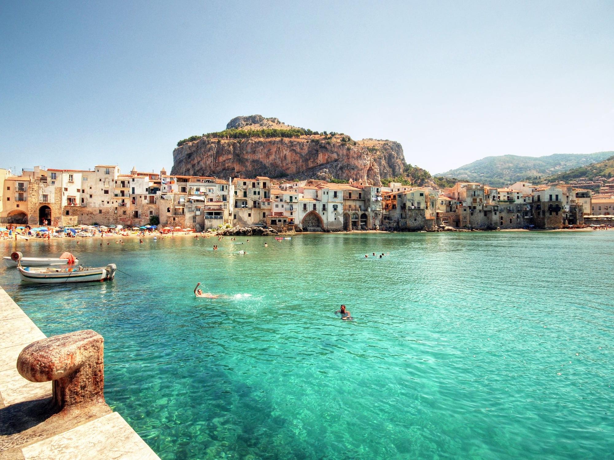 Eine Bucht in Italien.
