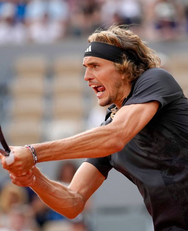 Alexander Zverev in Aktion.