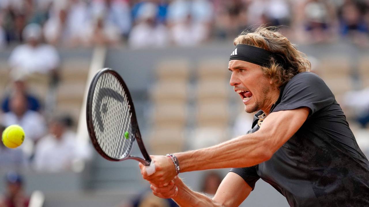 Alexander Zverev in Aktion.