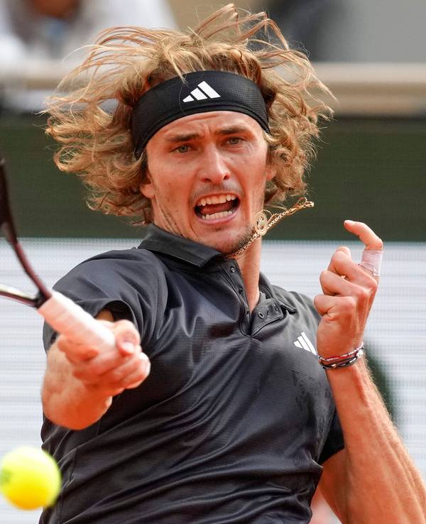 Alexander Zverev in Aktion.