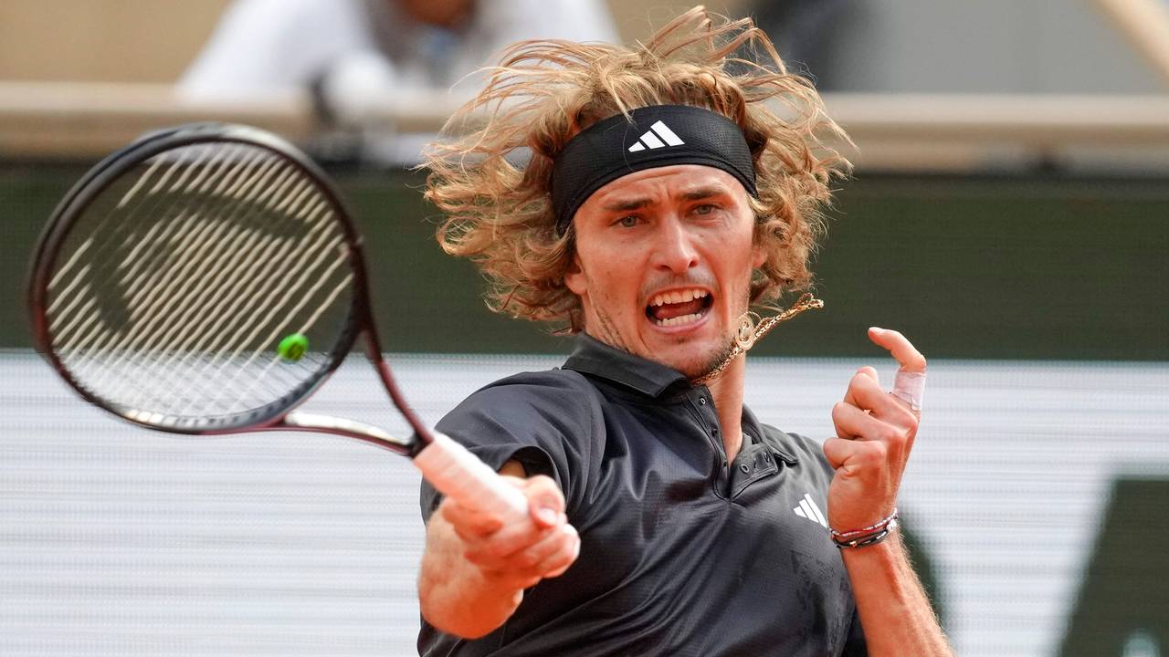 Alexander Zverev in Aktion.