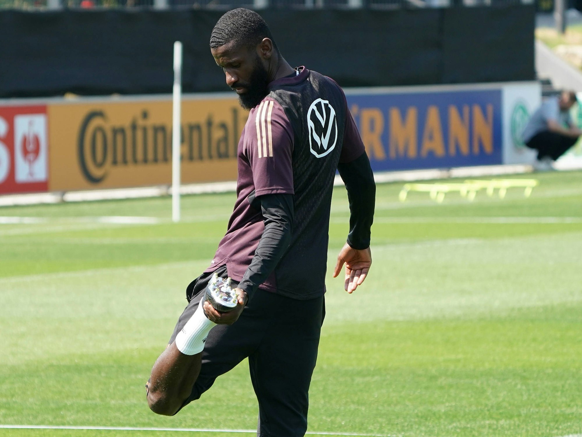 Antonio Rüdiger beim DFB-Training.