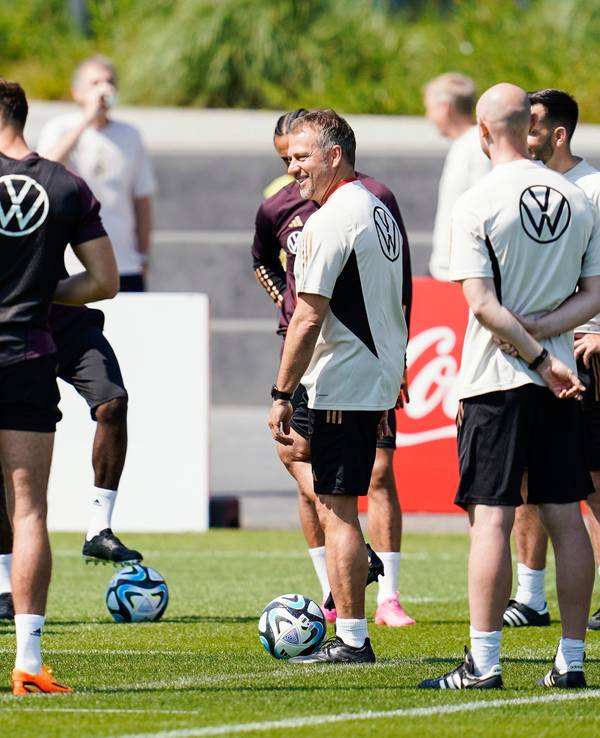 Training am DFB-Campus mit Bundestrainer Hansi Flick.
