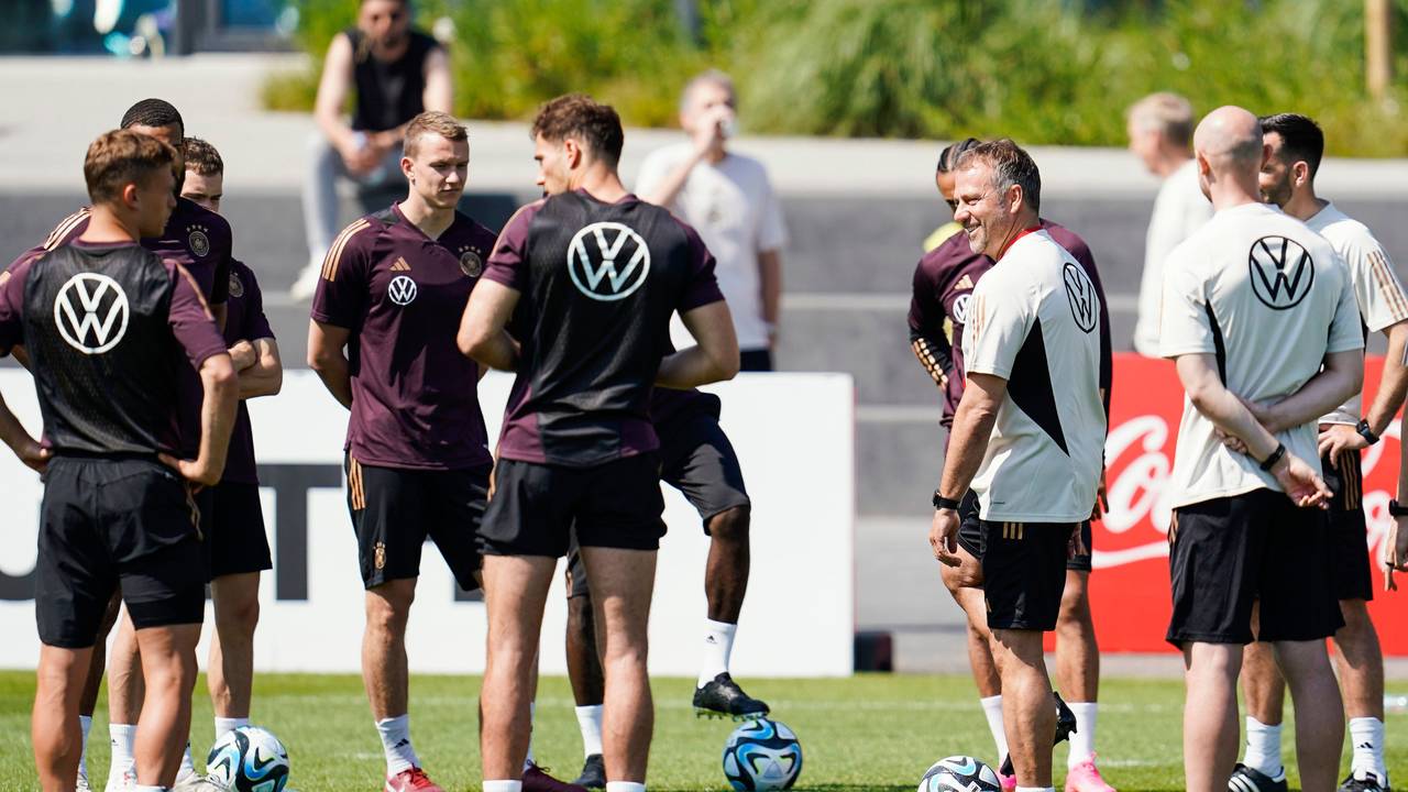 Training am DFB-Campus mit Bundestrainer Hansi Flick.