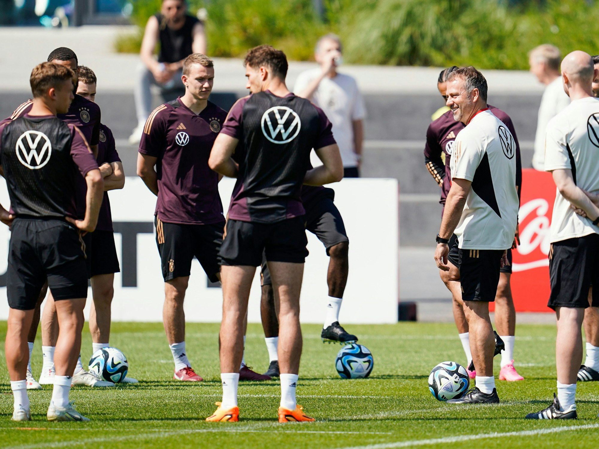 Training am DFB-Campus mit Bundestrainer Hansi Flick.