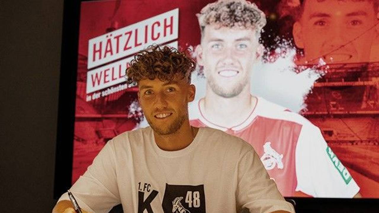 Luca Waldschmidt bei seiner Vorstellung am Geißbockheim.