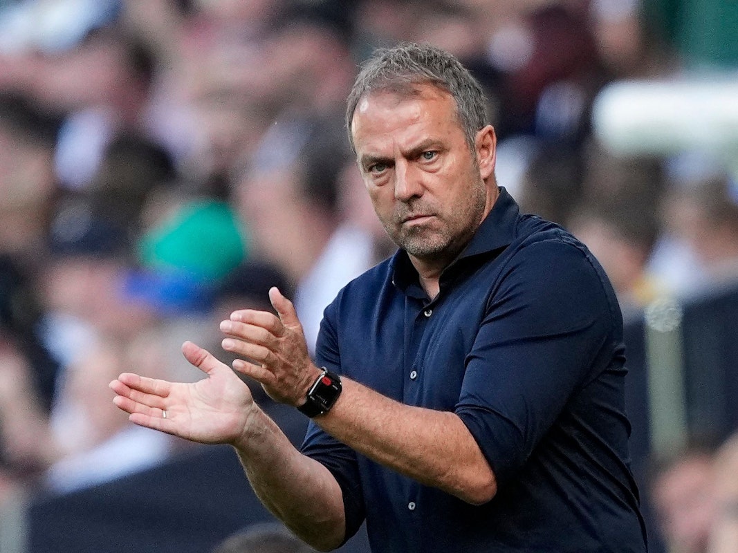 Hansi Flick klatscht in die Hände.